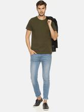 Men's Plain Olive Green T-shirt