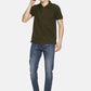 Men's Plain Olive green Polo T-shirt