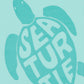 Kids Printed round neck sea turtle t-shirt