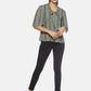 SAHORA Women grey striped Top