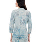 RESHA Women blue dyed indigo blockprint shirt