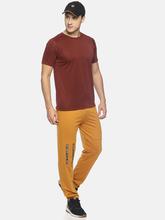 Men's solid cotton round neck T-shirt