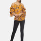 SAHORA Women printed cold shoulder Top