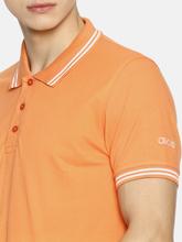 Men's Plain peach tipping Polo T-shirt