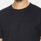 Men's solid cotton round neck T-shirt