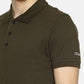 Men's Plain Olive green Polo T-shirt