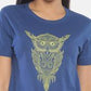 Women's Printed T-shirt (Owl)