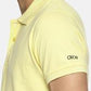 Men's Plain lemon yellow Polo T-shirt