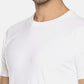 Men's solid cotton round neck T-shirt