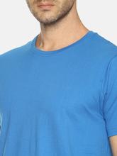 Men's solid cotton round neck T-shirt