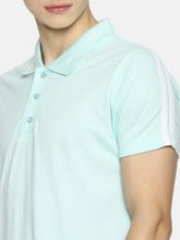 Men's Plain Seagreen tipping Polo T-shirt