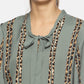 SAHORA Women grey striped Top