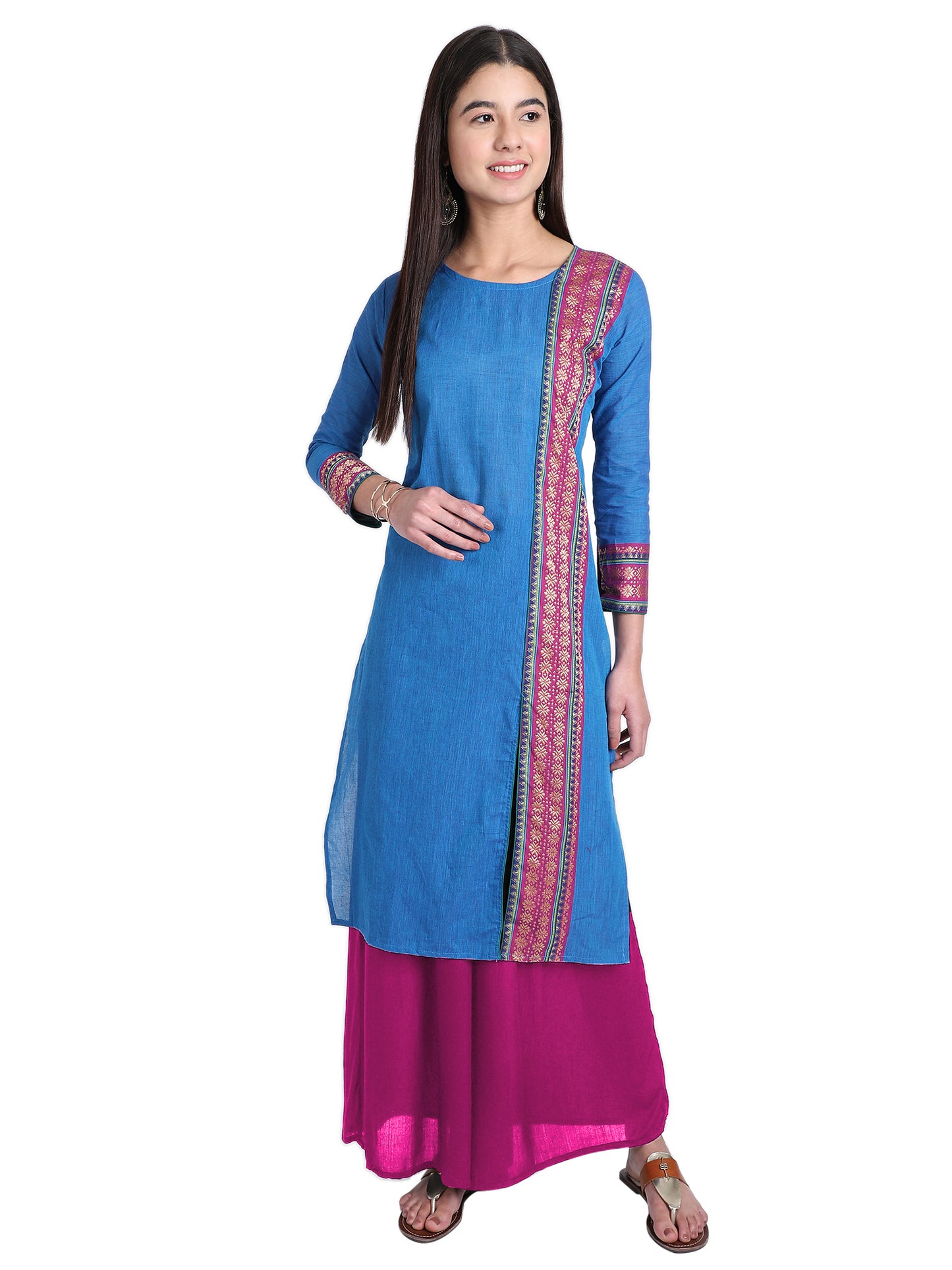 RESHA printed straight long kurta