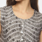 SAHORA Women grey tiedye shibori Top