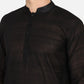 PAROKSH Men  Black  Straight Kurta