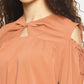 SAHORA Women solid cold shoulder Top