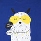 Kids Printed round neck Blue t-shirt