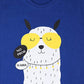 Kids Printed round neck Blue t-shirt