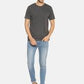 Men's Plain Charcoal Melagne T-shirt