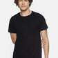 Men's solid cotton round neck T-shirt