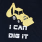 Kids Printed round neck navy blue tshirt