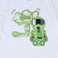 Kids Printed round neck white t-shirt