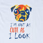 Kids Printed round neck white t-shirt