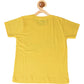 Kids Printed round neck yellow t-shirt