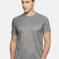 Men's solid cotton round neck T-shirt