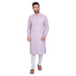 PAROKSH Men Solid purple cotton Straight Kurta