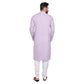 PAROKSH Men Solid purple cotton Straight Kurta