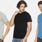 Men's solid cotton round neck t-shirt combo (pack of 3)