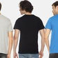 Men's solid cotton round neck t-shirt combo (pack of 3)