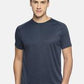 Men's solid cotton round neck T-shirt