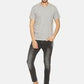 Men's Plain Grey Melagne T-shirt
