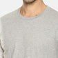 Men's Plain Grey Melagne T-shirt